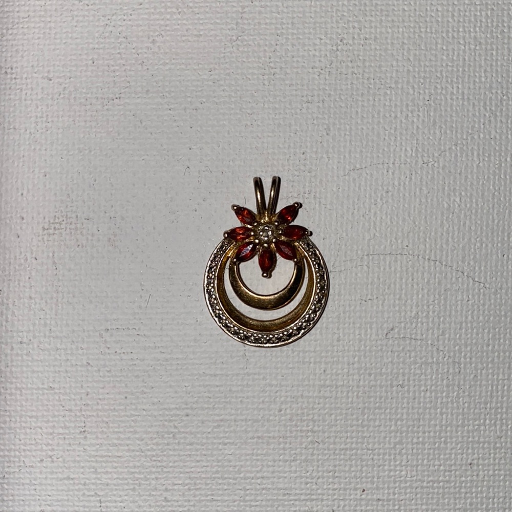 Flower moon charm